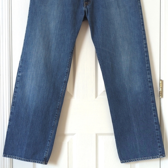 Polo Ralph Lauren 90's Vintage Medium Wash Relaxed Fit Straight Leg Jeans 36x32 - Picture 3 of 14